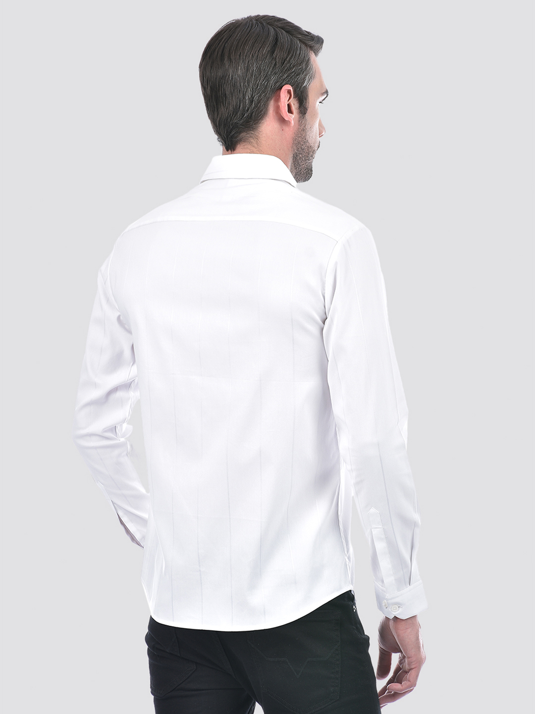 Numero Uno Men Solid White Shirt